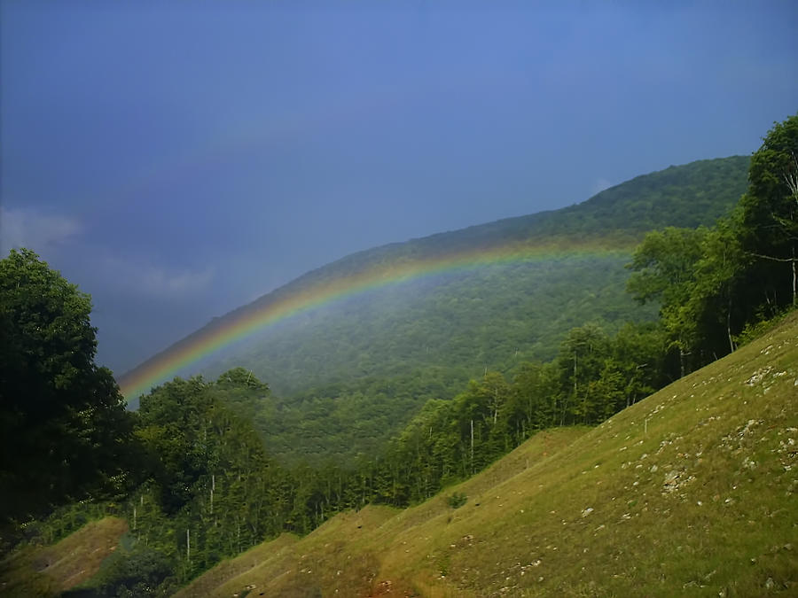 rainbow over Maggie valley Photograph by Flees Photos