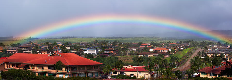 Rainbow over Maui Photograph by Camille Lopez