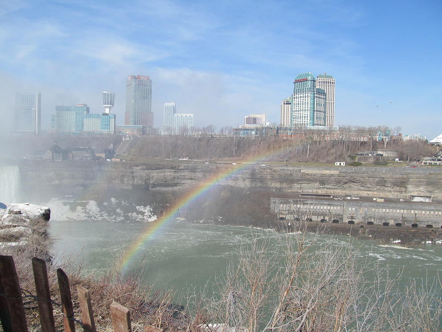 Rainbow Over Niagara Photograph by Loretta Pokorny