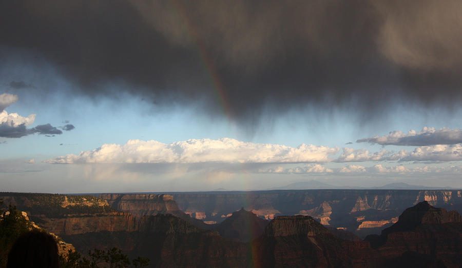 Rainbow over the Grand Canyon Photograph by Jean Clark
