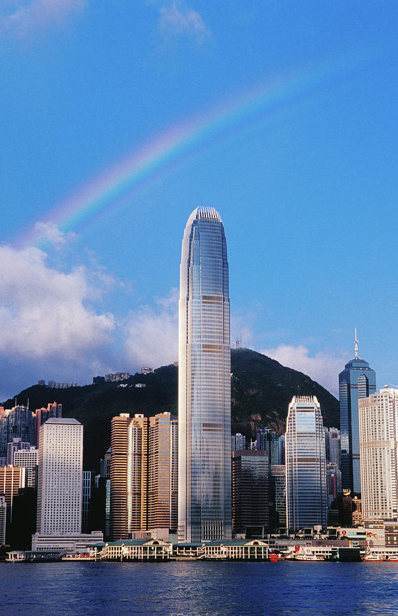 Rainbow Over The Two International Photograph by Richard Ianson