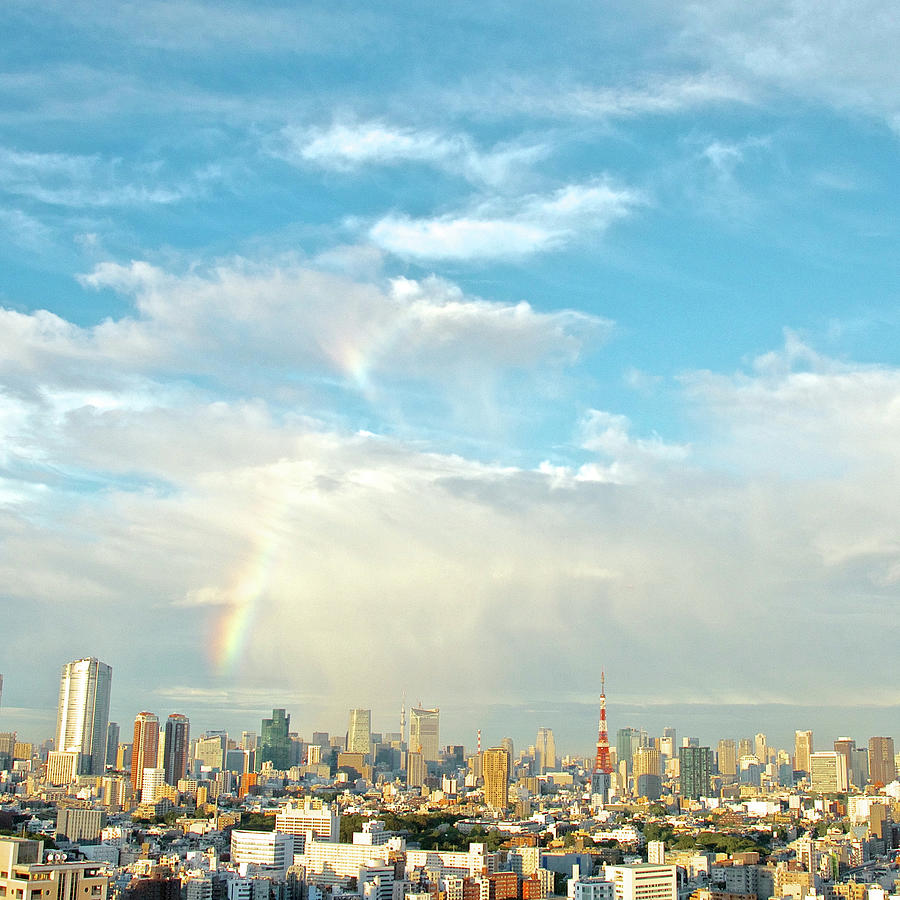 Rainbow Over Tokyo Photograph by Keiko Iwabuchi
