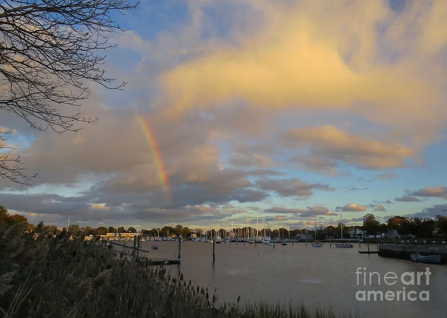 Rainbow Over WIckford Photograph by Lili Feinstein