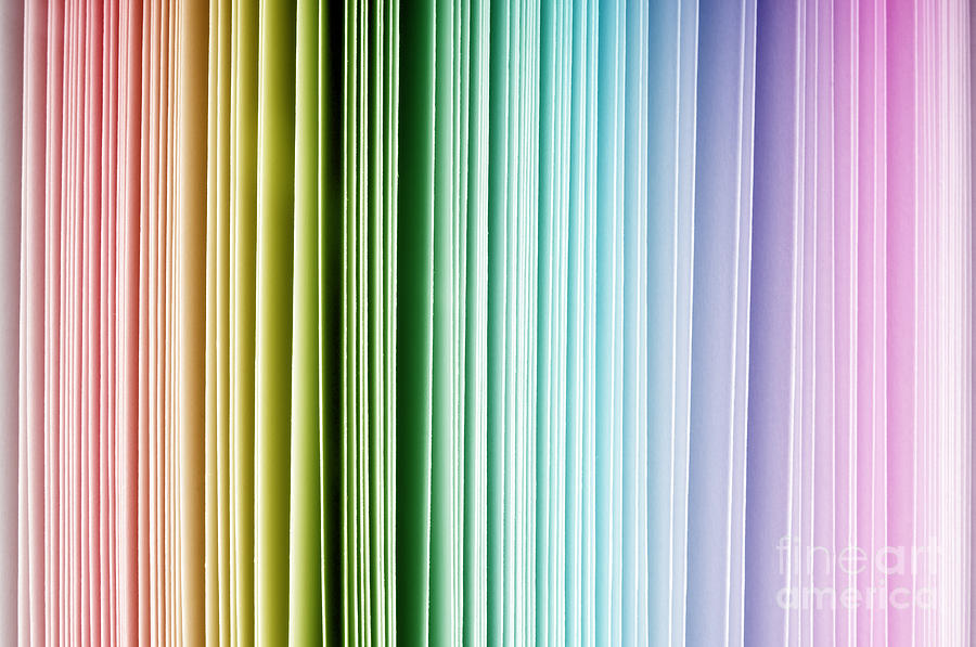 Rainbow Paper Background Photograph by THP Creative
