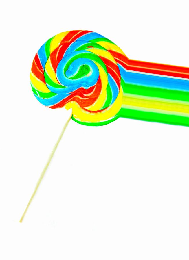 Candy Photograph - Rainbow Pop by Diana Angstadt