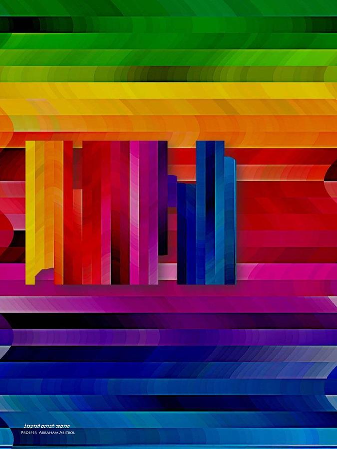 Arc En Ciel Digital Art - Rainbow by Prosper Abitbol