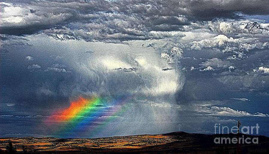 Nature Photograph - Rainbow ripples by Wesley Hahn