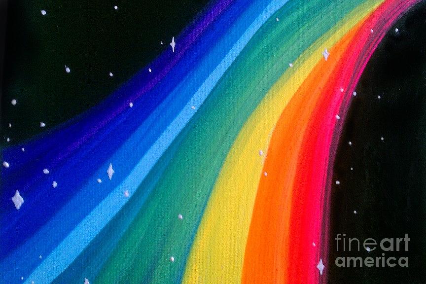 Rainbow Road Painting by Marisela Mungia