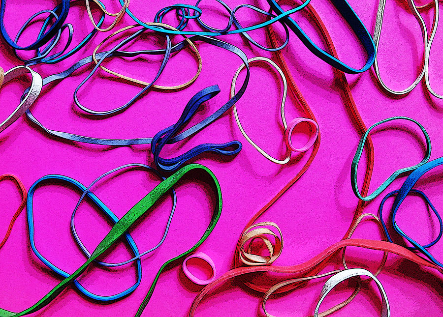 pink rubber bands