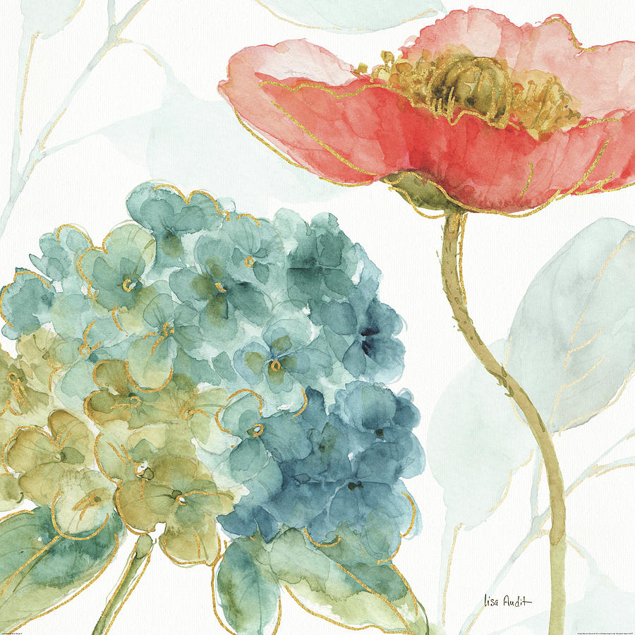 Flower Painting - Rainbow Seeds Flowers Iv by Lisa Audit