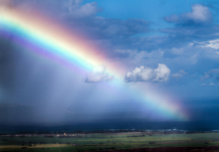 Rainbow Shower Photograph by Mike Neal