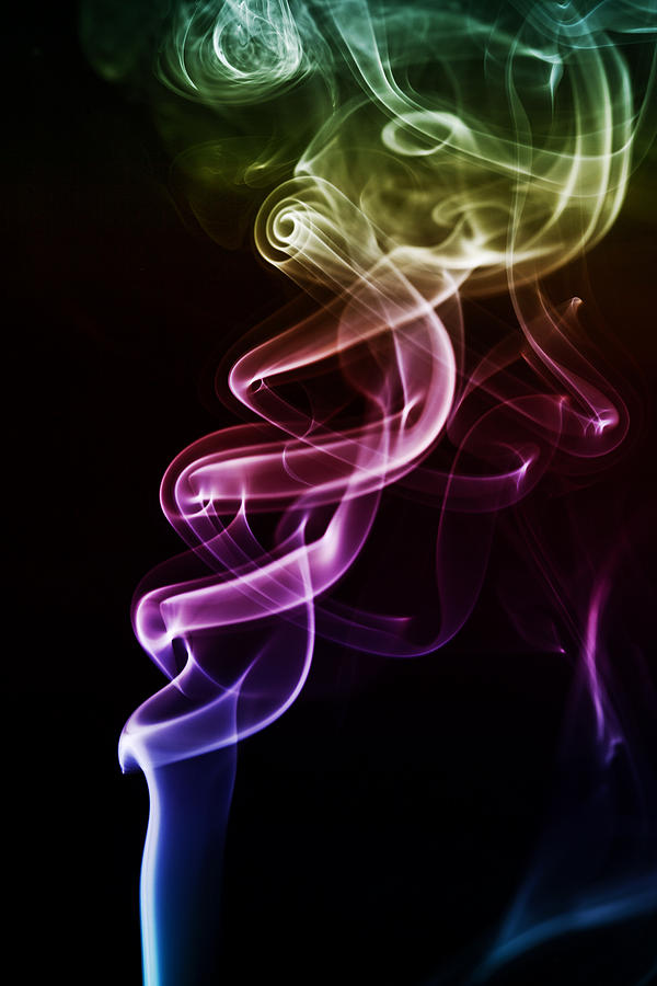 Rainbow Smoke Abstract Photograph By Amy Jackson Fine Art America