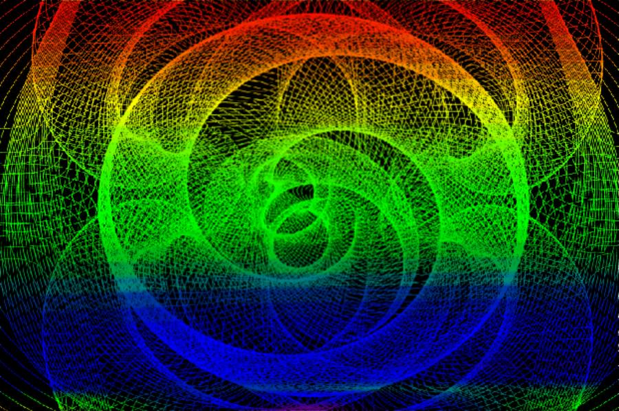Rainbow Spiro Digital Art by Steven  Pipella