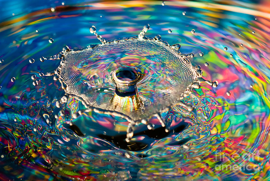 Rainbow Splash Photograph by Anthony Sacco