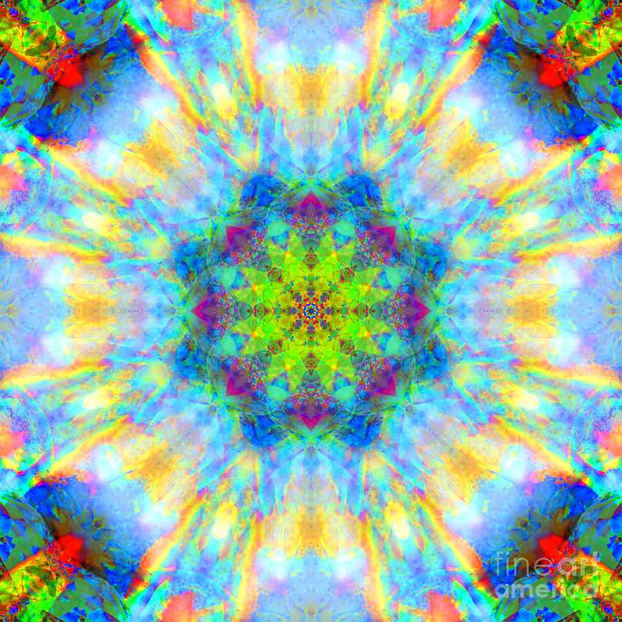 Rainbow Star Mandala Digital Art by Susan Bloom - Fine Art America