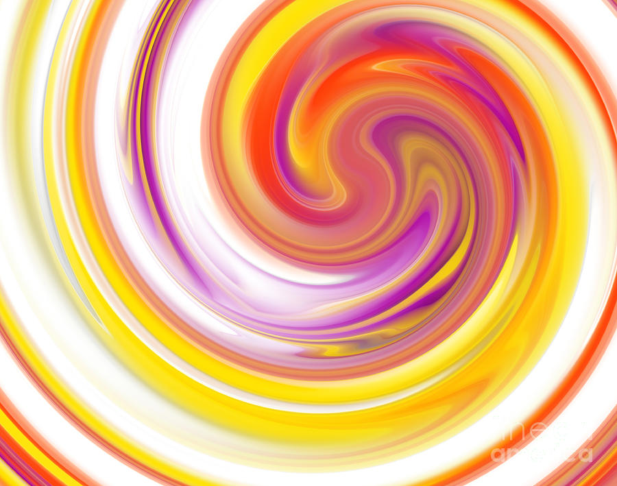 Rainbow Swirl Painting by Stefano Senise