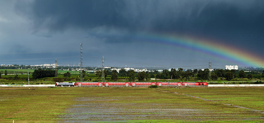 Rainbow Train Photograph by Ilan Shacham
