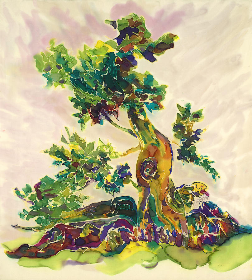 Rainbow Tree Painting by Walt Stevenson Stevenson