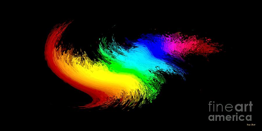 Rainbow Wave Digital Art by Dale   Ford
