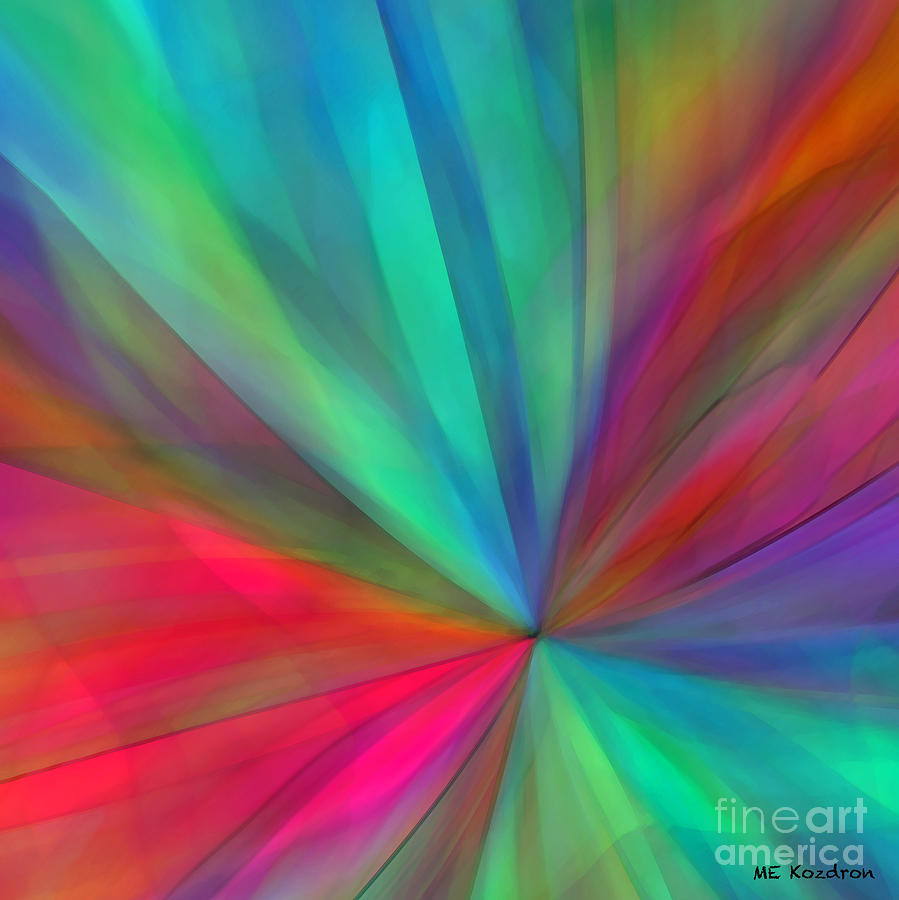 Rainbow Wheel Digital Art by ME Kozdron - Fine Art America