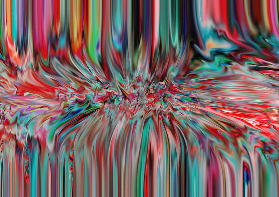 Abstract Digital Art - Rainbowing by Joshua Sunday