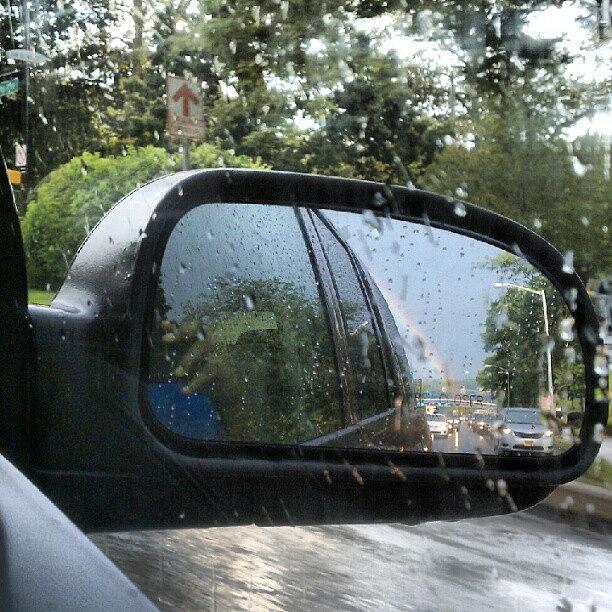 Rainbows In My Rear View Photograph by Philip Grant