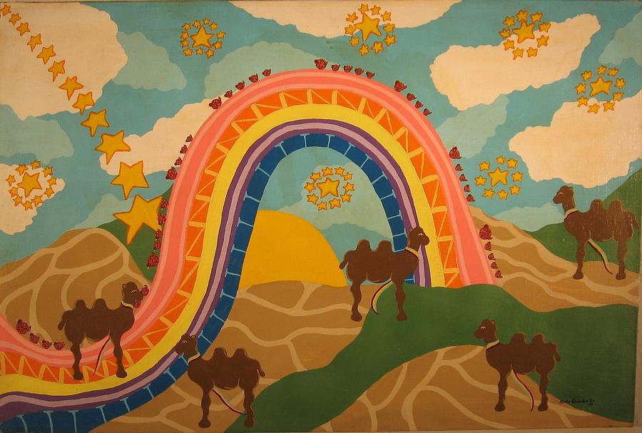 Rainbows Never End Painting by Erika Jean Chamberlin