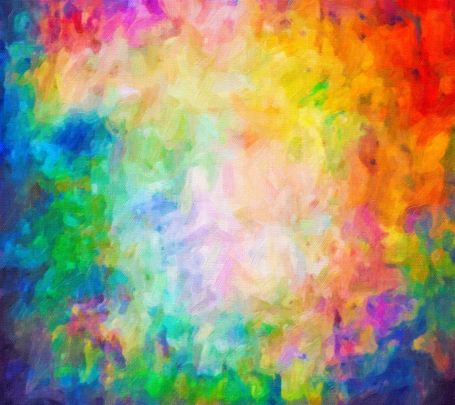 Abstract Digital Art - Rainbows by Rick Wicker