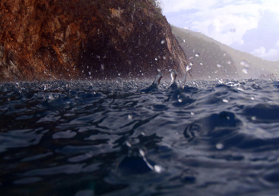 Raindrops in the BVI Photograph by Kathryn McBride