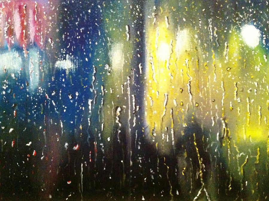 А дождь на окнах кто поет оригинал. Дождь окно живопись. Живопись дождь на стекле. Дождь за окном акварель. Дождь на окне акварелью.