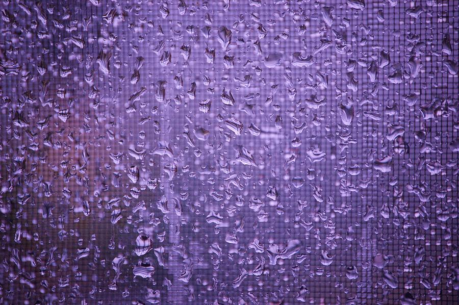 Raindrops on Window II Photograph by Linda Brody