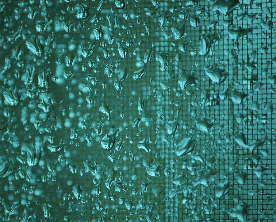 Rain On Window Photograph - Raindrops on Window IV by Linda Brody