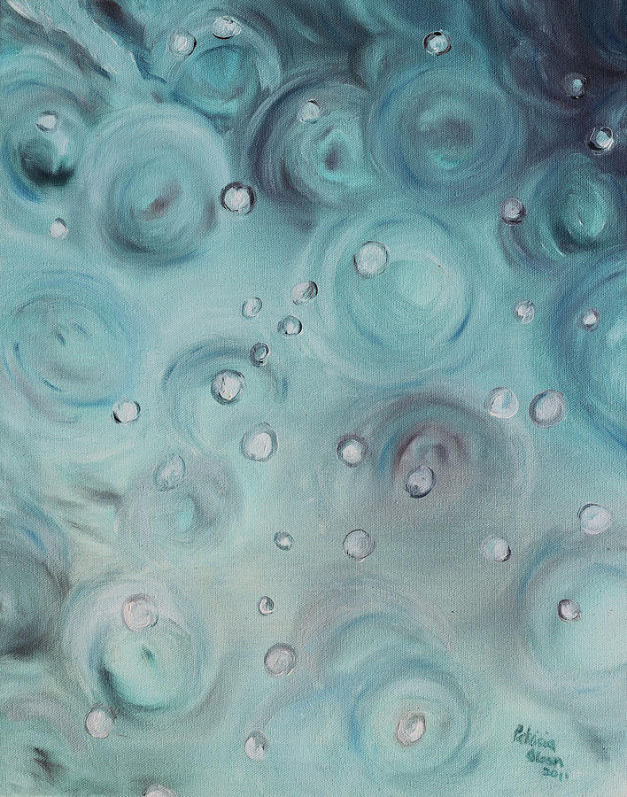 Raindrops Painting by Patricia Olson