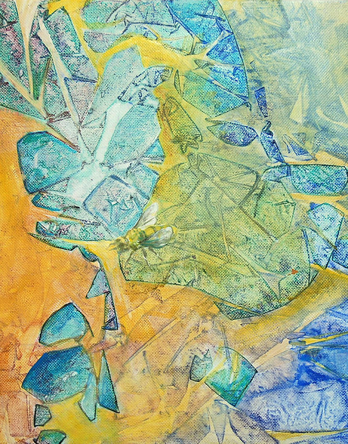 Abstract Painting - Rainforest Sunlight - Cropped by Arlissa Vaughn