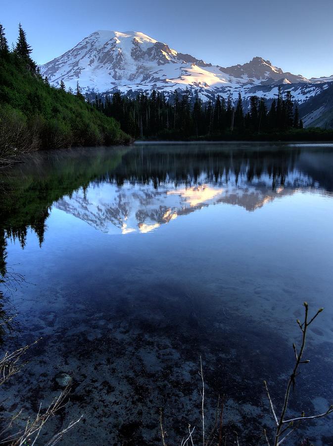 Nature Photograph - Rainier Redefined by Peter Mooyman