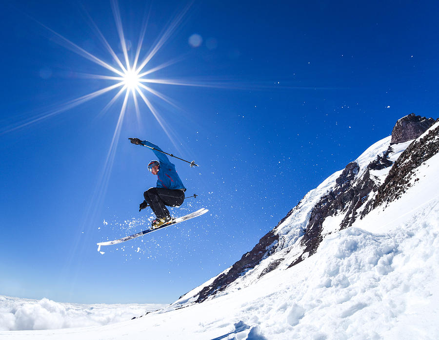 Rainier Ski Jump Photograph by Thinair28
