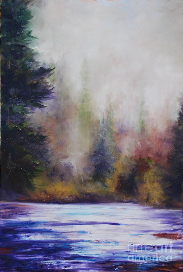 Raining In The Woods Painting by Frank Hoeffler