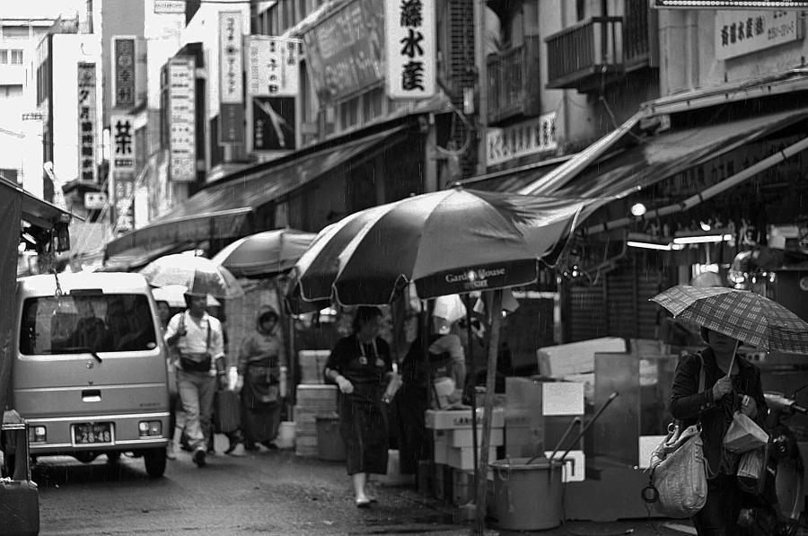 Raining in Tokyo Photograph by David Rucker
