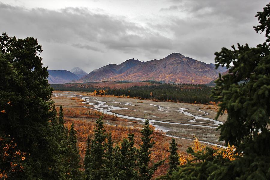 Rainy Braided River Wilderness Photograph by David Broome