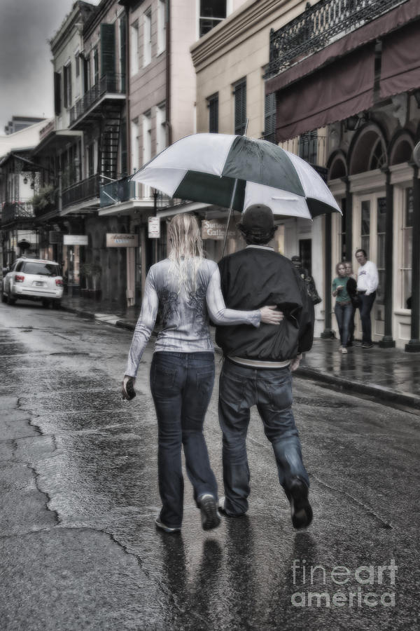 Rainy Day French Quarter Stroll Photograph by Kathleen K Parker