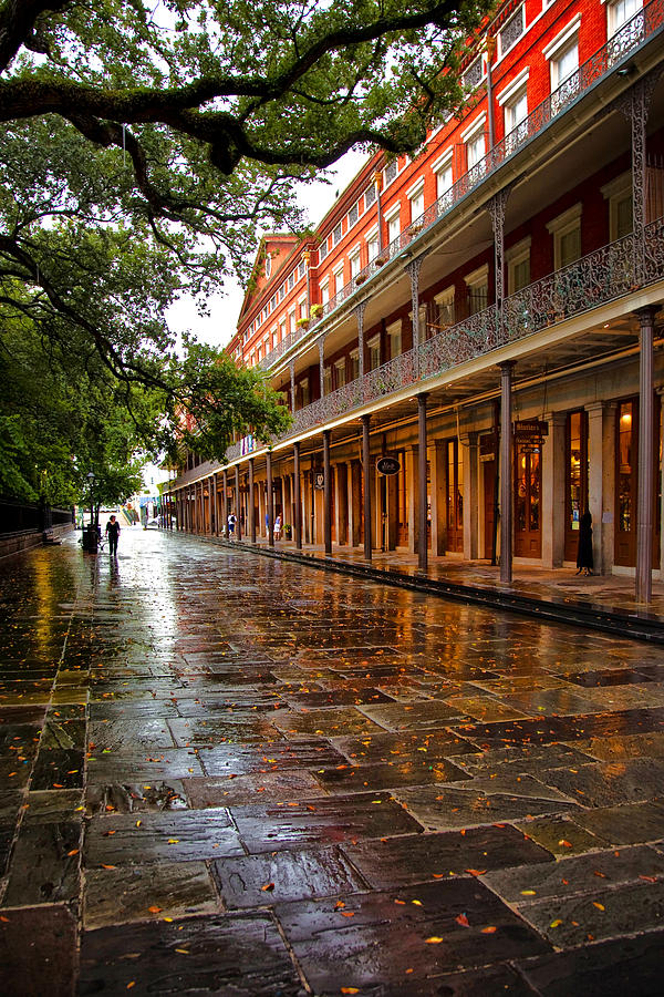 Rainy Day in Jackson Square Photograph by Diana Powell