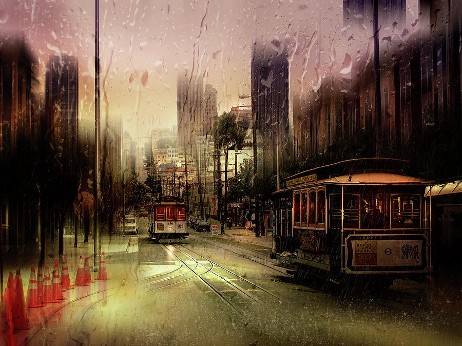 Rainy Day In San Francisco Photograph by Luba Chapman