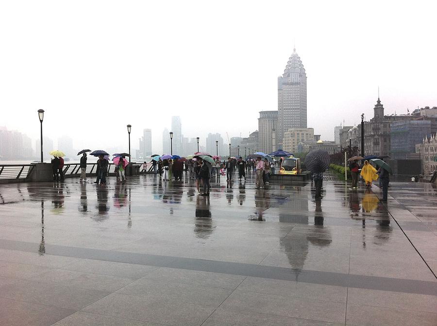 City Photograph - Rainy Day in Shanghai by Judith Butler