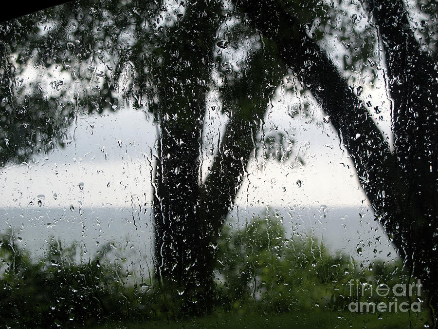 Rainy Day Lake Photograph