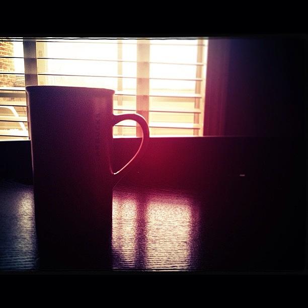 Coffee Photograph - #rainy Day Shadows, Pt 2. #coffee #love by Katie Dyck
