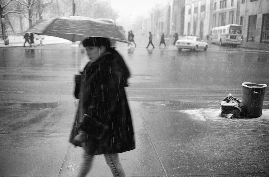 Rainy Day Woman 1992 Photograph by Dave Beckerman - Fine Art America