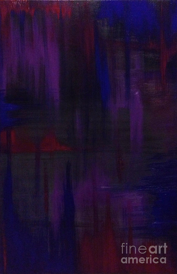 Abstract Painting - Rainy Days by Jacqueline Sablan