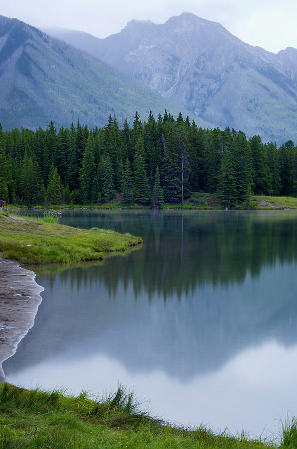 Rainy Lake Banff Canada Photograph by Ssiltane