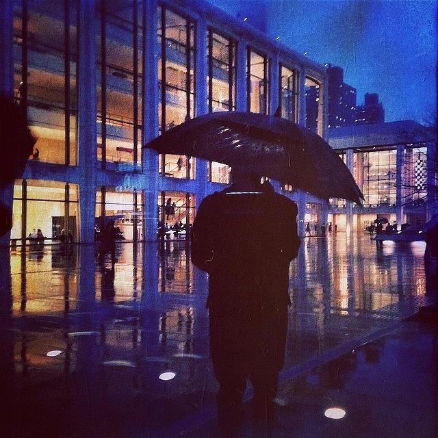 Hipstamatic Photograph - Rainy Night In Manhattan #hipstamatic by Mary Ann Reilly