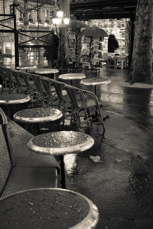 Rainy night in Paris Photograph by Matthew Pace